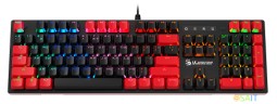 Клавиатура A4Tech Bloody B820N механическая черный/красный USB for gamer LED (B820N ( BLACK + RED))