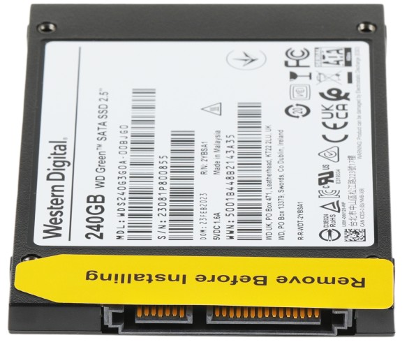 Накопитель SSD WD SATA-III 240GB WDS240G3G0A Green 2.5"