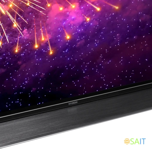 Телевизор OLED Hyundai 55" H-LED55OBU7700 Android TV Frameless черный/черный 4K Ultra HD 120Hz DVB-T DVB-T2 DVB-C DVB-S DVB-S2 USB WiFi Smart TV