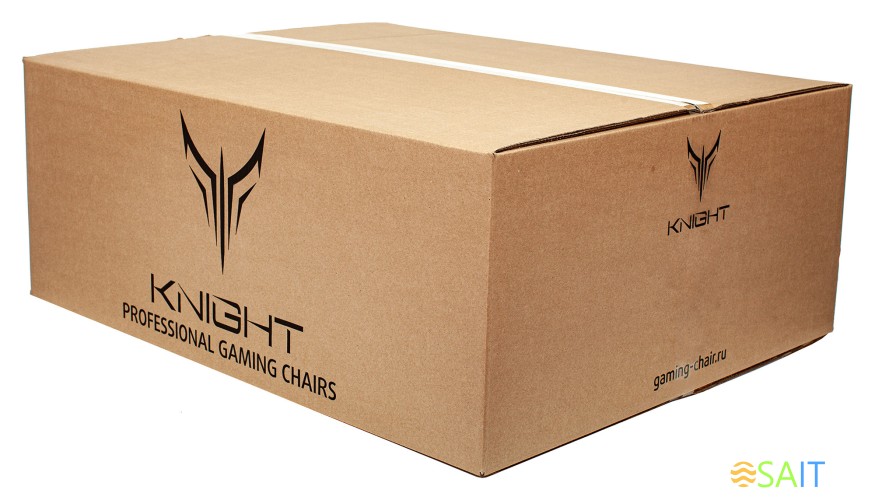 Кресло игровое Knight Outrider черный Light-20 с подголов. крестов. металл