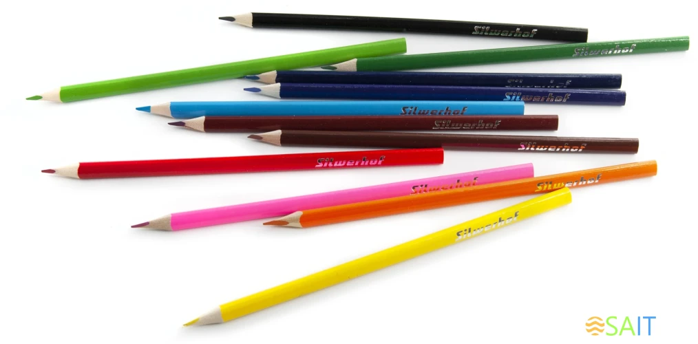 Карандаши цв. Silwerhof Color 2.65мм трехгран. дерево ассорти 12цв. коробка/европод.