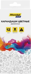 Карандаши цв. Silwerhof Color 2.65мм трехгран. дерево ассорти 12цв. коробка/европод.