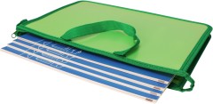 Папка для тетрадей Silwerhof 671949 Gems A4 340x245x40мм 1отд. зеленый пластик на молнии
