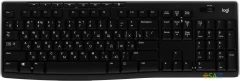 Клавиатура Logitech K270 черный/белый USB беспроводная Multimedia (920-003058)