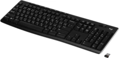 Клавиатура Logitech K270 черный/белый USB беспроводная Multimedia (920-003058)