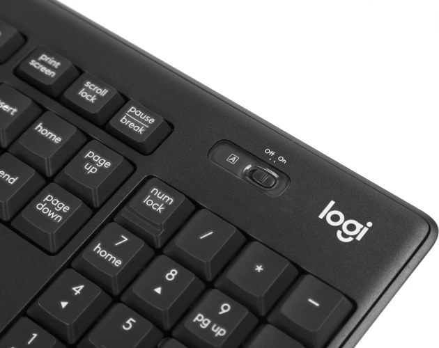 Клавиатура + мышь Logitech MK295 клав:черный мышь:черный USB беспроводная (920-009807)
