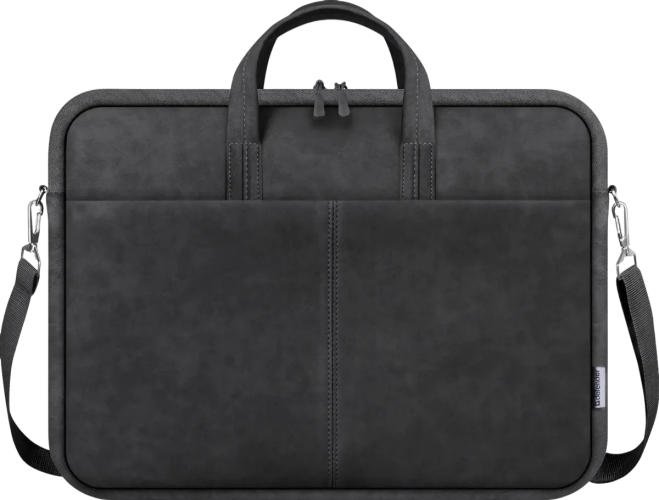 Defender Сумка для ноутбука Solid 15.6" PU кожа, черный, карман Defender Solid 15.6