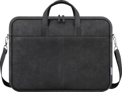 Defender Сумка для ноутбука Solid 15.6" PU кожа, черный, карман Defender Solid 15.6
