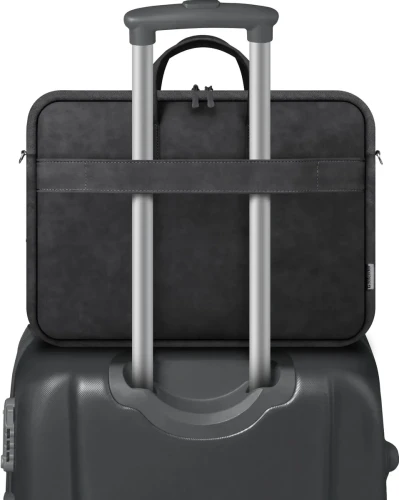 Defender Сумка для ноутбука Solid 15.6" PU кожа, черный, карман Defender Solid 15.6