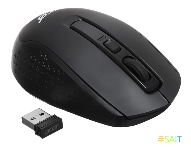 Мышь Acer OMR070 черный оптическая 1600dpi беспров. BT/Radio USB для ноутбука 6but (ZL.MCEEE.00D)