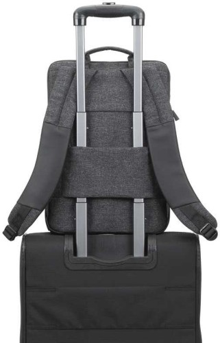 Рюкзак для ноутбука 15.6" Riva 8861 черный полиуретан/полиэстер