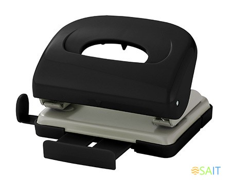 Дырокол Kw-Trio 09652black макс.:16лист. пластик черный отв.:2