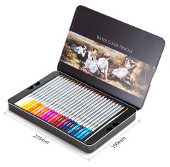 Карандаши цв. Deli 6523 Nuevo акварель. липа серебристый 48цв. мет.кор.