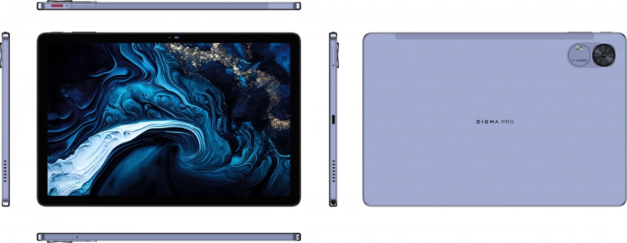 Планшет Digma Pro Infinity G85 (2.0) 8C RAM8Gb ROM128Gb 10.1" In-Cell 1920x1200 4G 2Sim Android 14 голубой 13Mpix 5Mpix BT WiFi microSD 256Gb 7000mAh