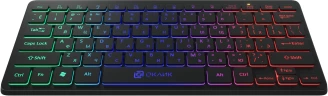 Клавиатура Оклик 300S черный USB slim LED (1696461)