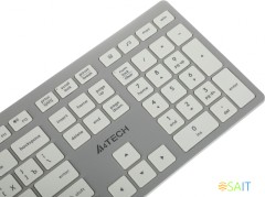 Клавиатура A4Tech Fstyler FX50 белый USB slim Multimedia (FX50 WHITE)
