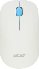 Мышь Acer OMR205 белый/голубой оптическая 1200dpi беспров. USB для ноутбука 3but (ZL.MCEEE.02H)