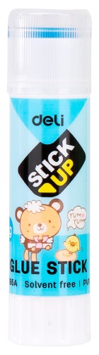 Клей-карандаш Deli E7165A 8гр корп.ассорти детский