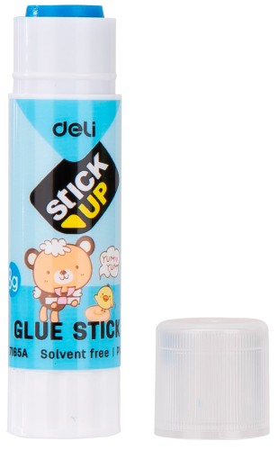 Клей-карандаш Deli E7165A 8гр корп.ассорти детский