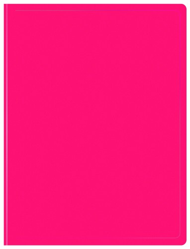 Папка с 20 прозр.вклад. Бюрократ Double Neon DNE07V20PINK A4 пластик 0.7мм розовый