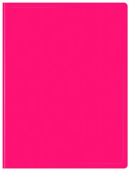 Папка с 20 прозр.вклад. Бюрократ Double Neon DNE07V20PINK A4 пластик 0.7мм розовый