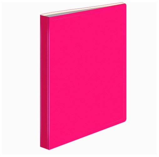 Папка с 20 прозр.вклад. Бюрократ Double Neon DNE07V20PINK A4 пластик 0.7мм розовый