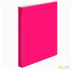 Папка с 20 прозр.вклад. Бюрократ Double Neon DNE07V20PINK A4 пластик 0.7мм розовый