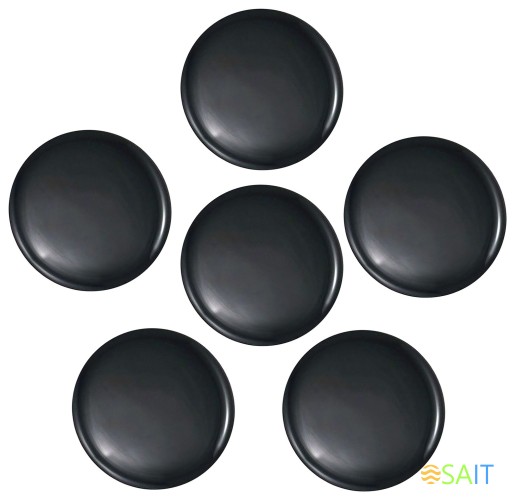 Магнит Silwerhof Classic для досок пластик черный d30мм круглый (упак.:10шт)