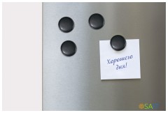 Магнит Silwerhof Classic для досок пластик черный d30мм круглый (упак.:10шт)