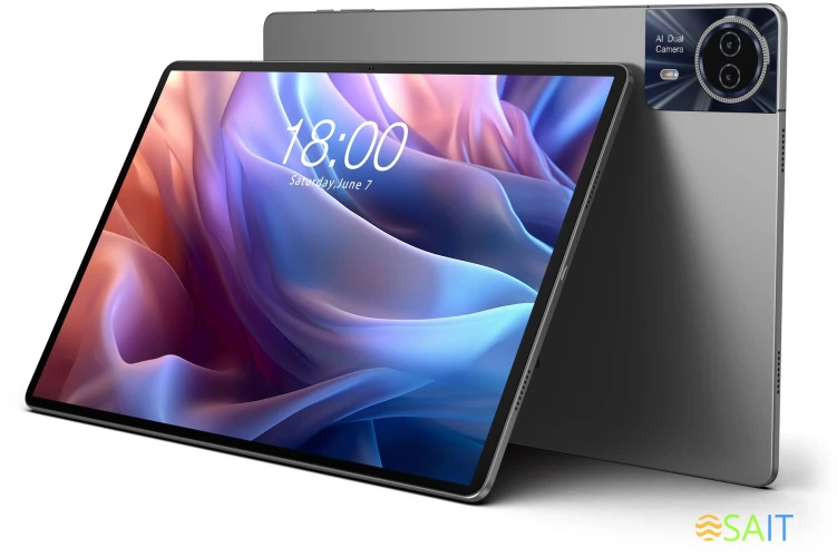 Планшет Teclast T65Max Premium set 2025 G99 (2.2) 8C RAM8Gb ROM256Gb 13" IPS 1920x1200 4G Android 15 черный 13Mpix 8Mpix BT WiFi microSD 1Tb 10000mAh 32hr