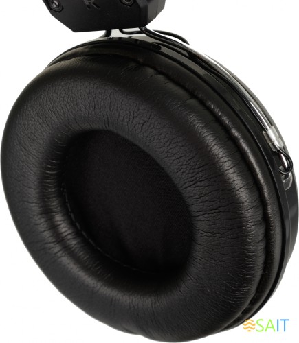 Наушники с микрофоном A4Tech HU-35 черный 2м накладные USB оголовье