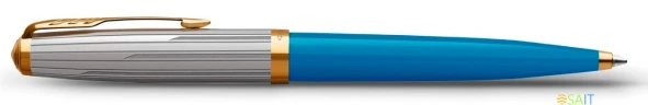 Ручка шариков. Parker 51 Premium (2169080) Turquoise GT M черн. черн. подар.кор.