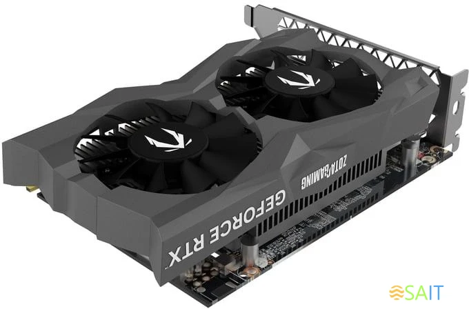 Видеокарта Zotac PCI-E 4.0 RTX 3050 TWIN EDGE OC NVIDIA GeForce RTX 3050 6Gb 96bit GDDR6 1477/14000 HDMIx1 DPx3 HDCP Ret