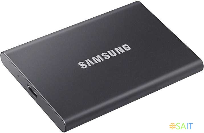 Накопитель SSD Samsung USB-C 2Tb MU-PC2T0T/WW T7 1.8" черный