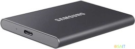 Накопитель SSD Samsung USB-C 2Tb MU-PC2T0T/WW T7 1.8" черный