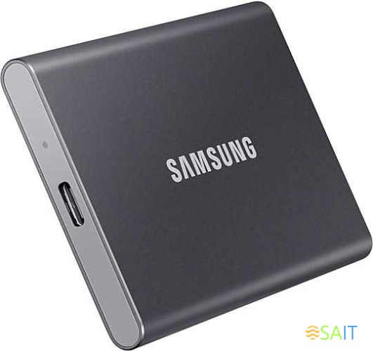 Накопитель SSD Samsung USB-C 2Tb MU-PC2T0T/WW T7 1.8" черный