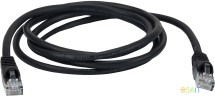 Патч-корд Buro UTP 4 пары cat.5E CCA molded 1.5м черный RJ-45 (m)-RJ-45 (m)