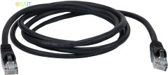 Патч-корд Buro UTP 4 пары cat.5E CCA molded 1.5м черный RJ-45 (m)-RJ-45 (m)