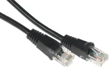 Патч-корд Buro UTP 4 пары cat.5E CCA molded 1.5м черный RJ-45 (m)-RJ-45 (m)