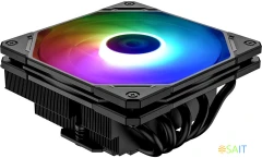 Устройство охлаждения(кулер) ID-Cooling IS-55 ARGB ARGB Soc-AM5/AM4/1200/1700/1851 черный 4-pin 31.2-31.2dB Al+Cu 125W 450gr Ret