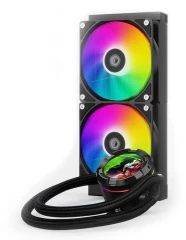 Система водяного охлаждения ID-Cooling SL240 XE ARGB Soc-AM5/AM4/1200/1700/1851 черный 4-pin 14-30dB Al+Cu LCD 300W Ret