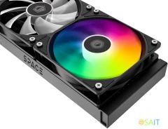 Система водяного охлаждения ID-Cooling SL240 XE ARGB Soc-AM5/AM4/1200/1700/1851 черный 4-pin 14-30dB Al+Cu LCD 300W Ret