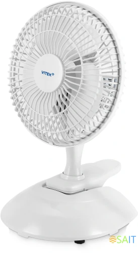 Вентилятор настольный Vitek VTF-0610 13Вт скоростей:3 белый