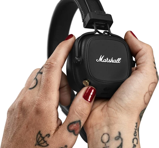Гарнитура накладные Marshall Major IV черный беспроводные bluetooth оголовье (1005773)