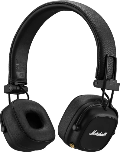 Гарнитура накладные Marshall Major IV черный беспроводные bluetooth оголовье (MAJOR IV BLACK)