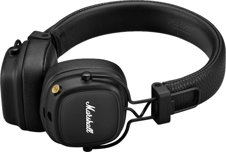 Гарнитура накладные Marshall Major IV черный беспроводные bluetooth оголовье (MAJOR IV BLACK)