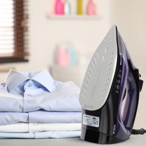 Утюг Vitek VT-8316 2400Вт черный/фиолетовый
