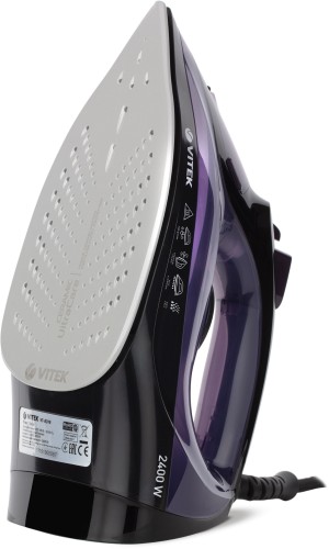 Утюг Vitek VT-8316 2400Вт черный/фиолетовый