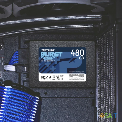 Накопитель SSD Patriot SATA-III 480GB PBE480GS25SSDR Burst Elite 2.5"