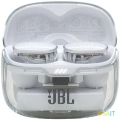 Гарнитура внутриканальные JBL Tune Buds Ghost белый беспроводные bluetooth в ушной раковине (JBLTBUDSGWHT)